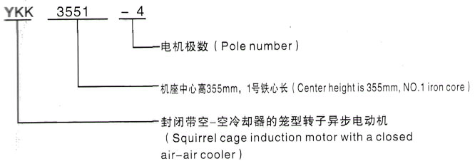 YKK系列(H355-1000)高压YRKK6303-10三相异步电机西安泰富西玛电机型号说明